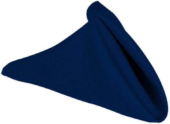 Navy Blue Linen Napkins - Image 3