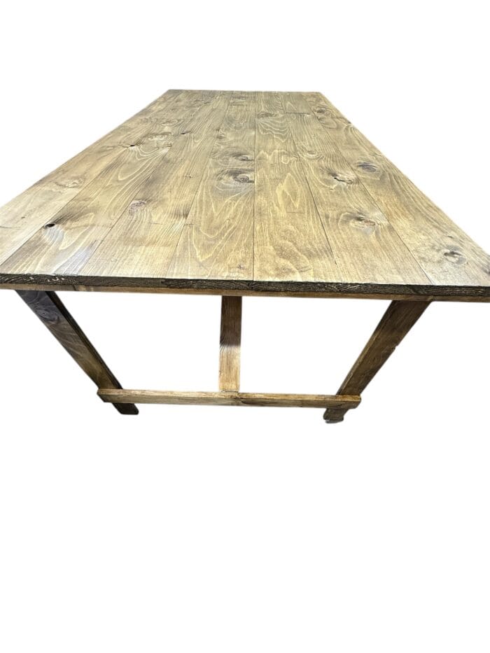 Rustic Wooden Trestle Table - Image 2