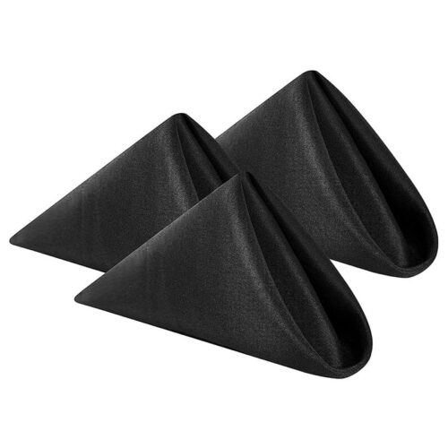 Black Linen Napkins