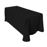 Black Rectangle Tablecloth